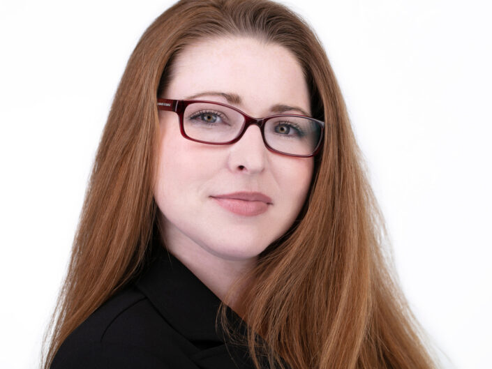 Headshot of girl with red hair